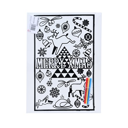 LARGE COLOURING BOARD - MERRY XMAS