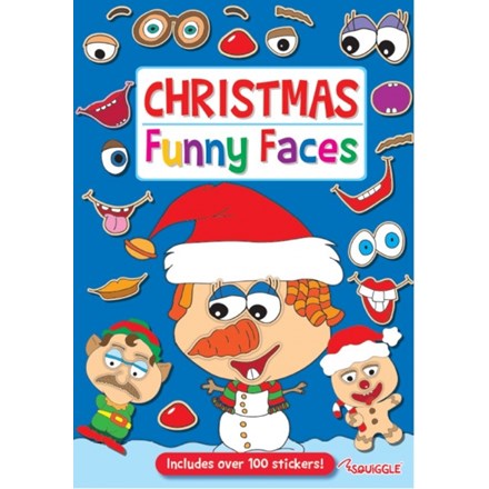 CHRISTMAS STICKER BOOK - FUNNY FACES