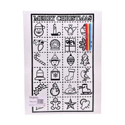LARGE COLOURING BOARD - CHRISTMAS ADVENT
