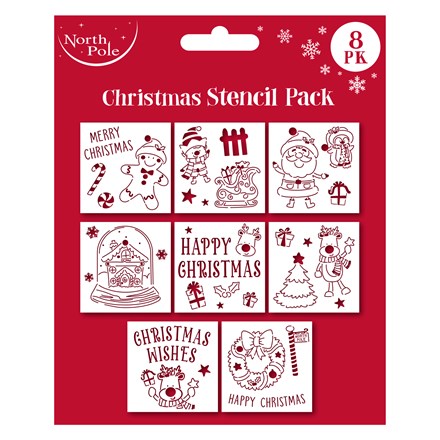 NORTH POLE - COLOUR YOUR OWN CANVAS 30 X 30CM