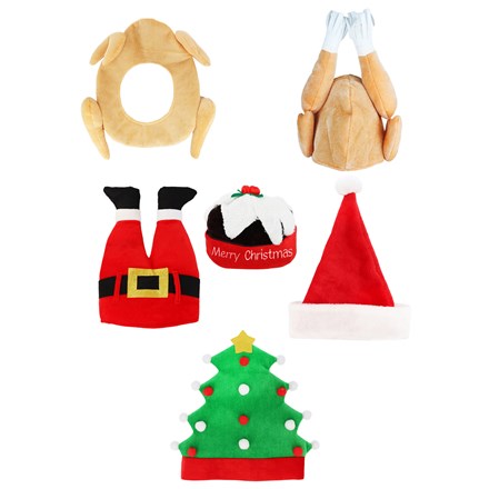 CHRISTMAS HAT ASST - 6 PACK