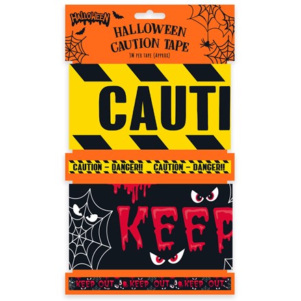 HALLOWEEN WARNING TAPE X 2