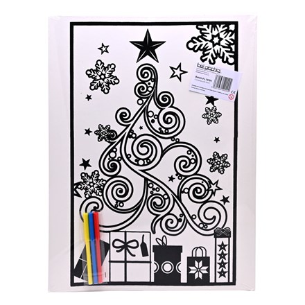 LARGE COLOURING BOARDS - XMAS TREE