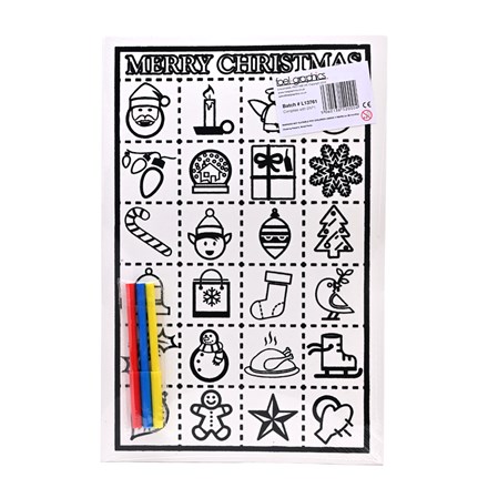 MEDIUM COLOURING BOARD - ADVENT XMAS