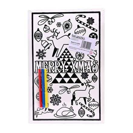 MEDIUM COLOURING BOARD - MERRY XMAS