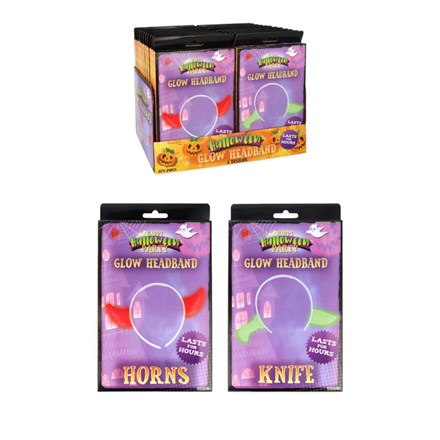 HALLOWEEN GLOW HEADBAND  - 5PC SET