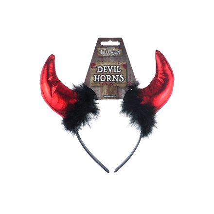 HEADBAND DEVIL HORNS W/FUR