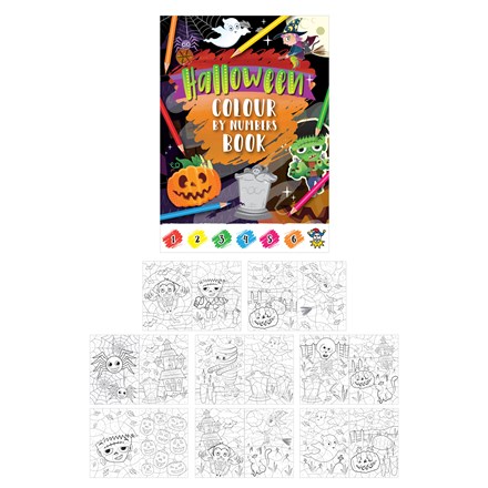 BOOK FUN COLOUR BY NUMBERS HALLOWEEN (SALE BY PACK OF 48)