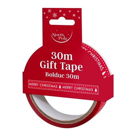 30M XMAS PRINTED GIFT TAPE