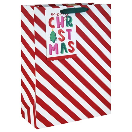 MERRY XMAS CANDY CANE XL BAG