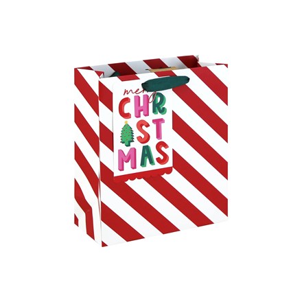 MERRY XMAS CANDY CANE MEDIUM BAG
