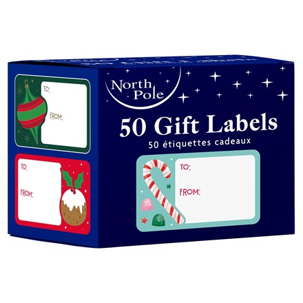 50 PACK CONTEMPORARY GIFT LABEL STICKERS