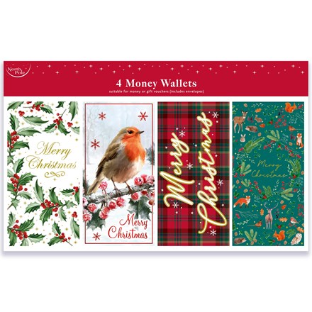 4 PACK TRADITIONAL MONEY WALLET