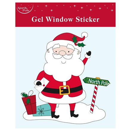 CHRISTMAS 7" GEL WINDOW STICKERS