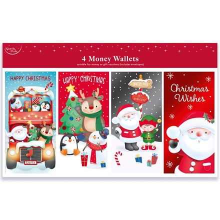 CUTE MONEY WALLET 4 PACK
