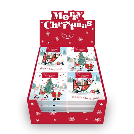 CHRISTMAS NORTH POLE CARDS 20 PACK