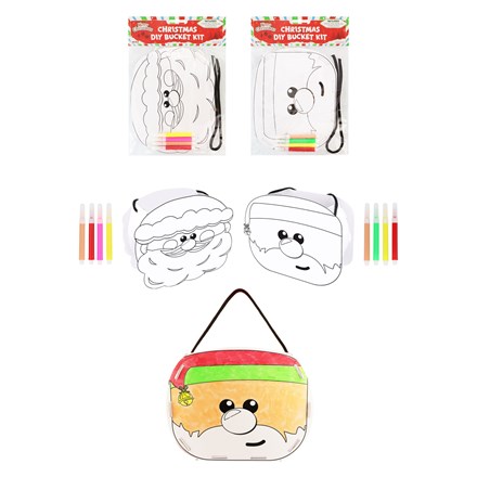 CHRISTMAS DIY BUCKET KIT 21CM X 16.5CM
