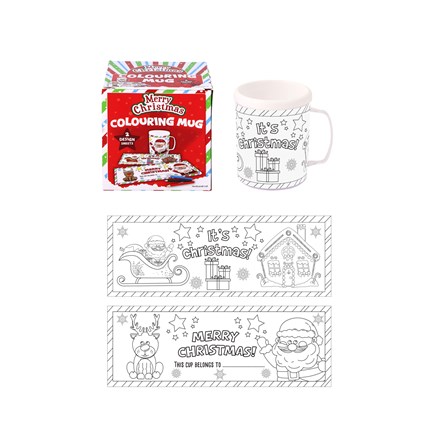 COLOUR YOUR OWN CHRISTMAS MUG 300ML