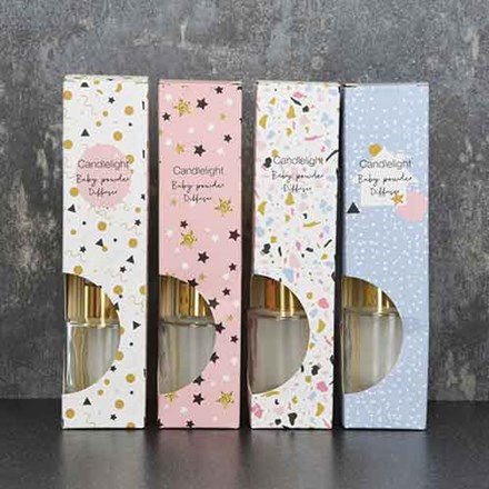 CANDLELIGHT - BABY POWDER DIFFUSER 75ML - 4ASST