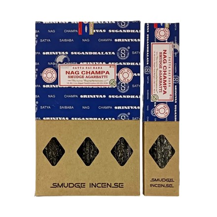 SATYA - SMUDGE NAG CHAMPA 25G - 12 PACK