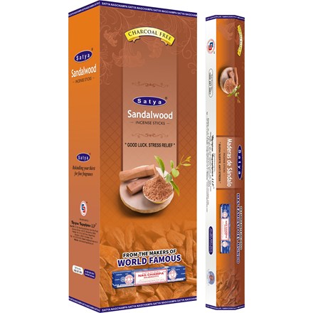 SATYA HEXA SANDALWOOD - 6 PACK