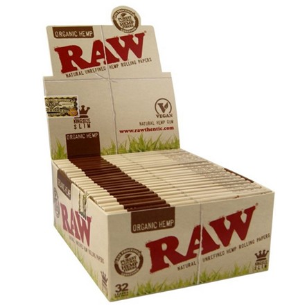RAW ORGANIC KING SIZE SLIM PAPERS - 50 PACK