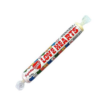 SWIZZELS - LOVE HEARTS ROLLS - 39G - 24PCS