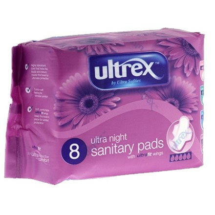 ULTREX ULTRA NIGHT SANITARY PADS - PURPLE