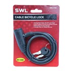 SWL - CABLE BICYCLE LOCK - 900 X 6MM
