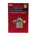 SWL - PADLOCK 20MM BRASS FINISH