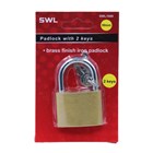 SWL - PADLOCK 50MM BRASS FINISH