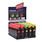 PROF - WINDPROOF RUBBER COLOURED FLAME - 50 PACK