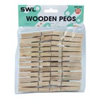 SWL - WOODEN PEGS - 24 PACK