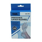 SWL - DISPOSABLE LATEX GLOVES - 12 PACK