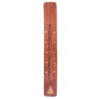 SHEESHAM - WOODE INCENSE BURNER - BUDDHA AND STARS