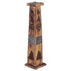 MANGO WOOD TOWER INCENSE BURNER - ELEPHANT
