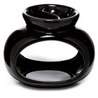 EDEN - OVAL DOUBLE DISH CERAMIC BURNER - BLACK