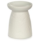 BUTTERFLY & MOTH EMBOSSED CERAMIC OIL & WAX BURNER