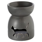 CAT CUT OUT CERAMIC OIL & WAX BURNER