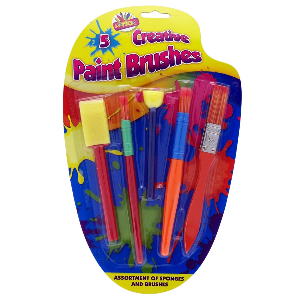 ARTBOX KIDS PAINT BRUSH SET 5 PACK