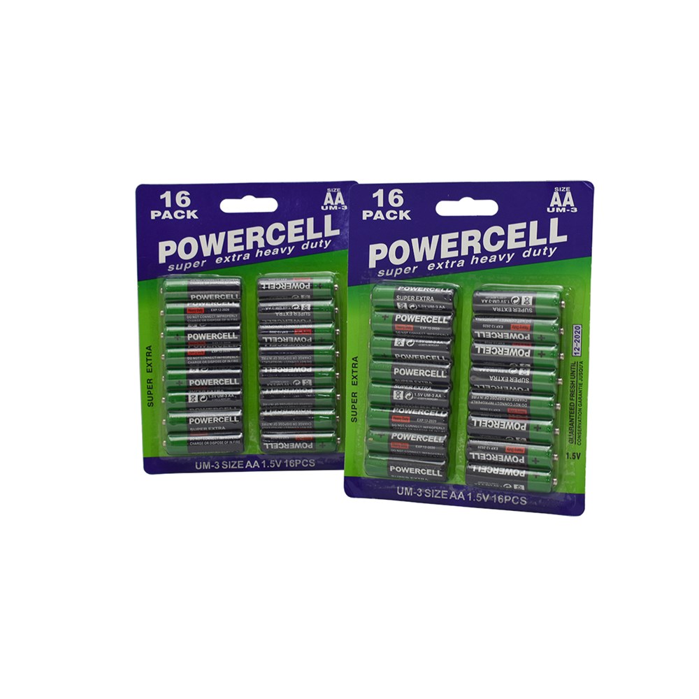 POWERCELL AA BATTERIES 16 PACK