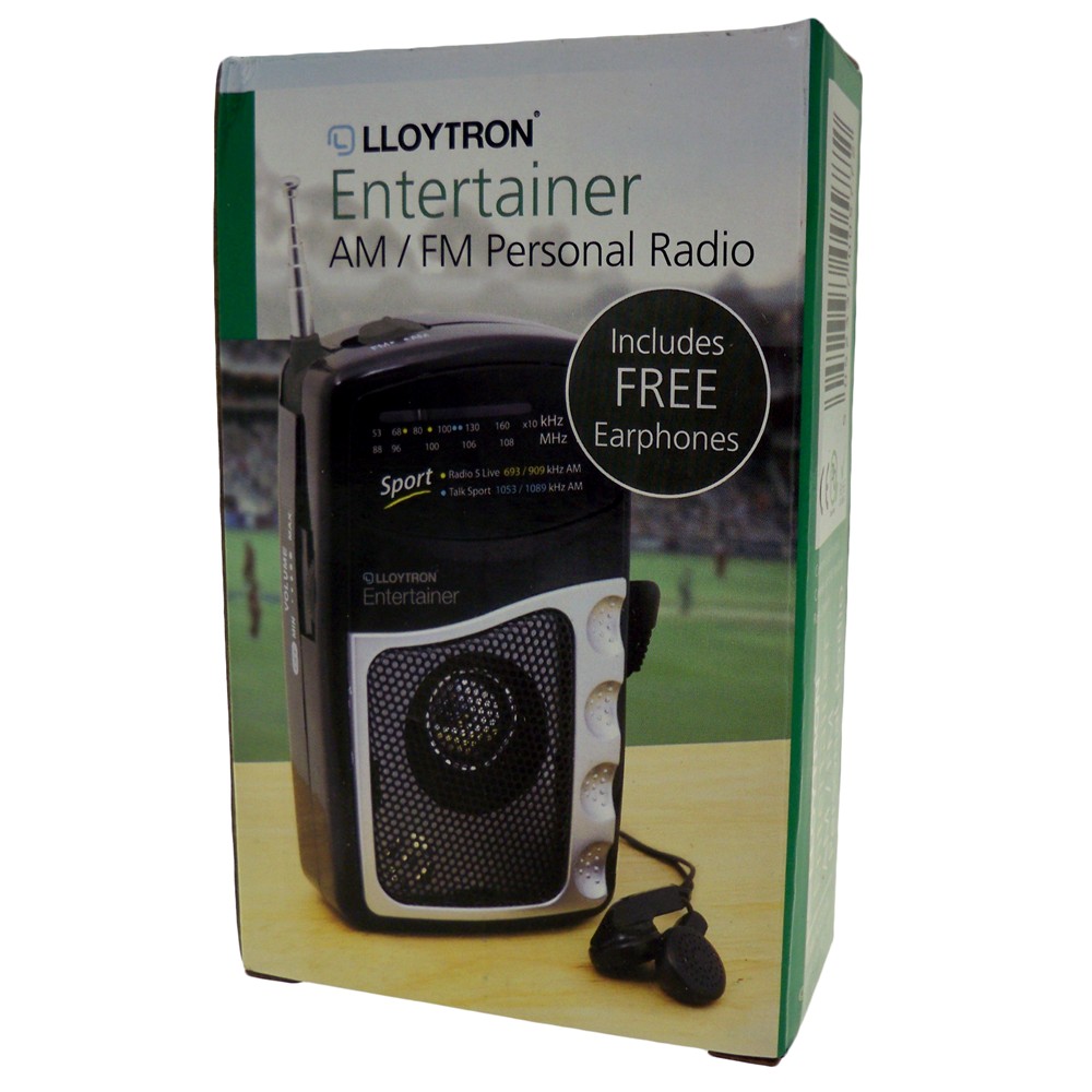 Lloytron am fm sports radio with earphones