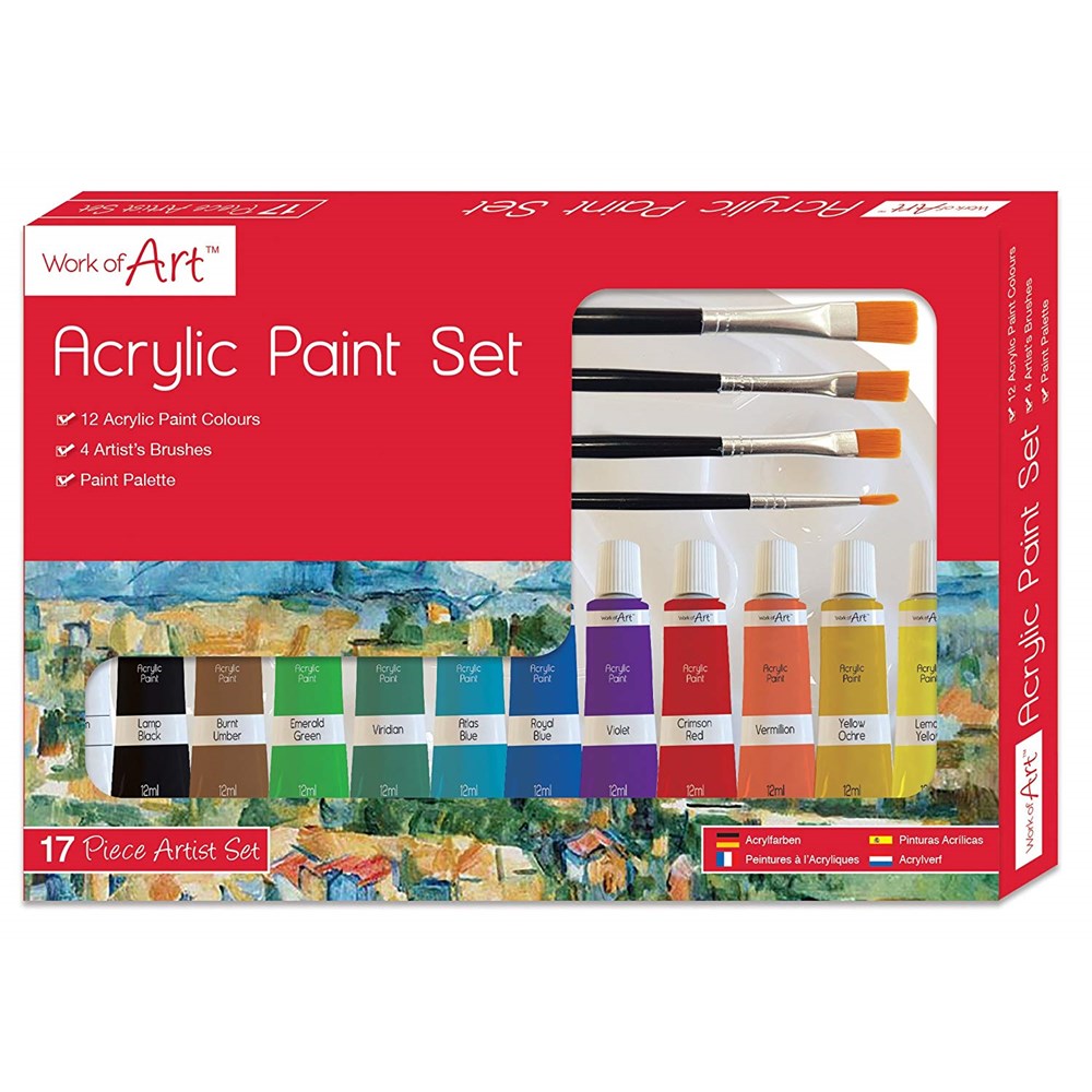 WORK OF ART ACRYLIC PAINT SET
