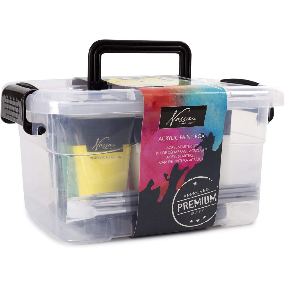 NASSAU FINE ART ACRYLIC PAINT BOX SET
