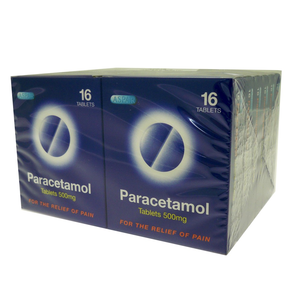 PARACETAMOL 500MG X 16 TABLETS 12 PACK