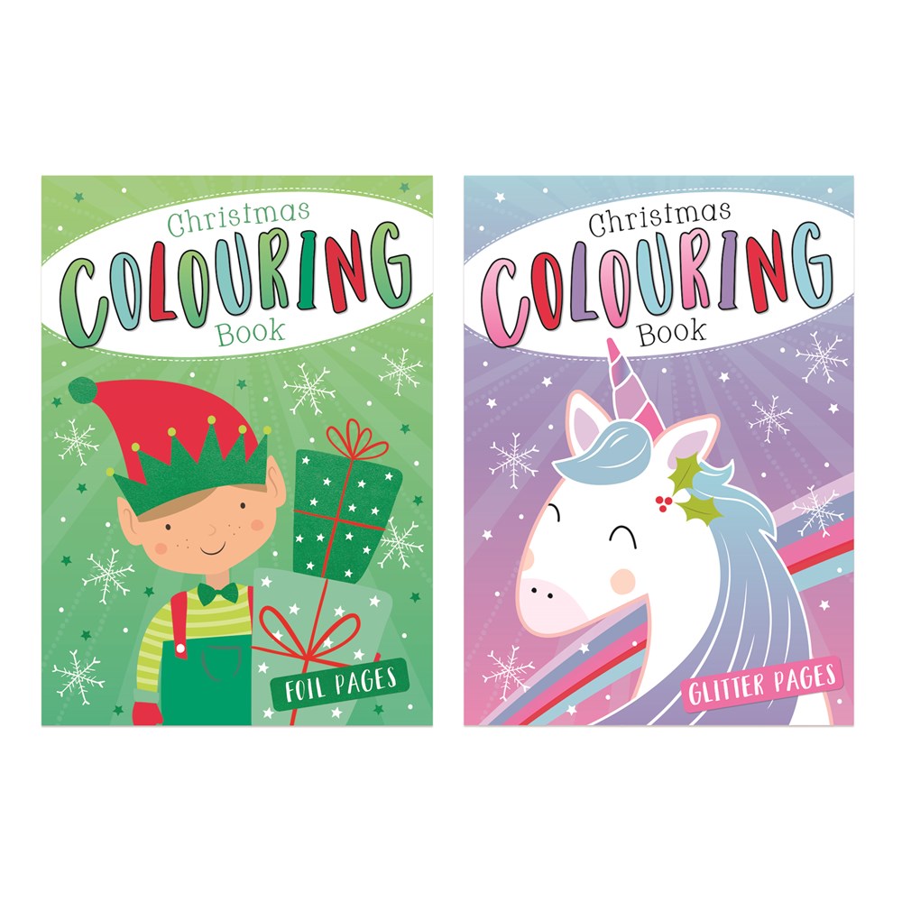 CHRISTMAS COLOURING BOOK - 2 ASSORTED