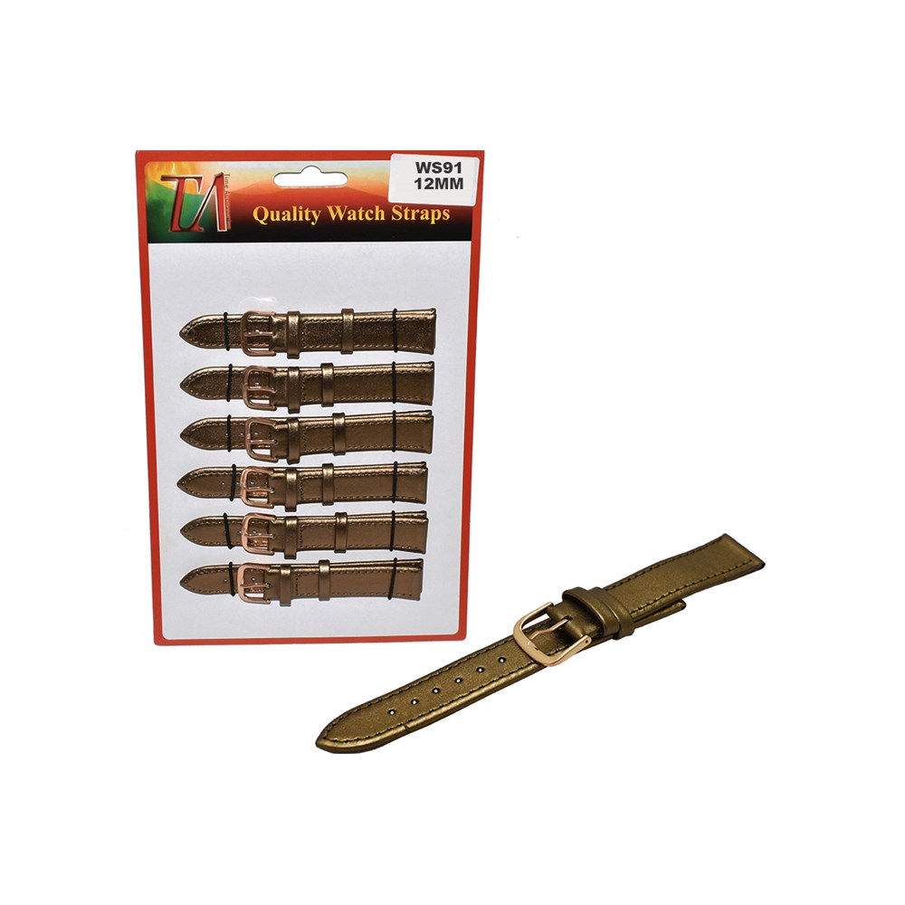 SWL METALLIC BRONZE WATCH STRAP 12MM