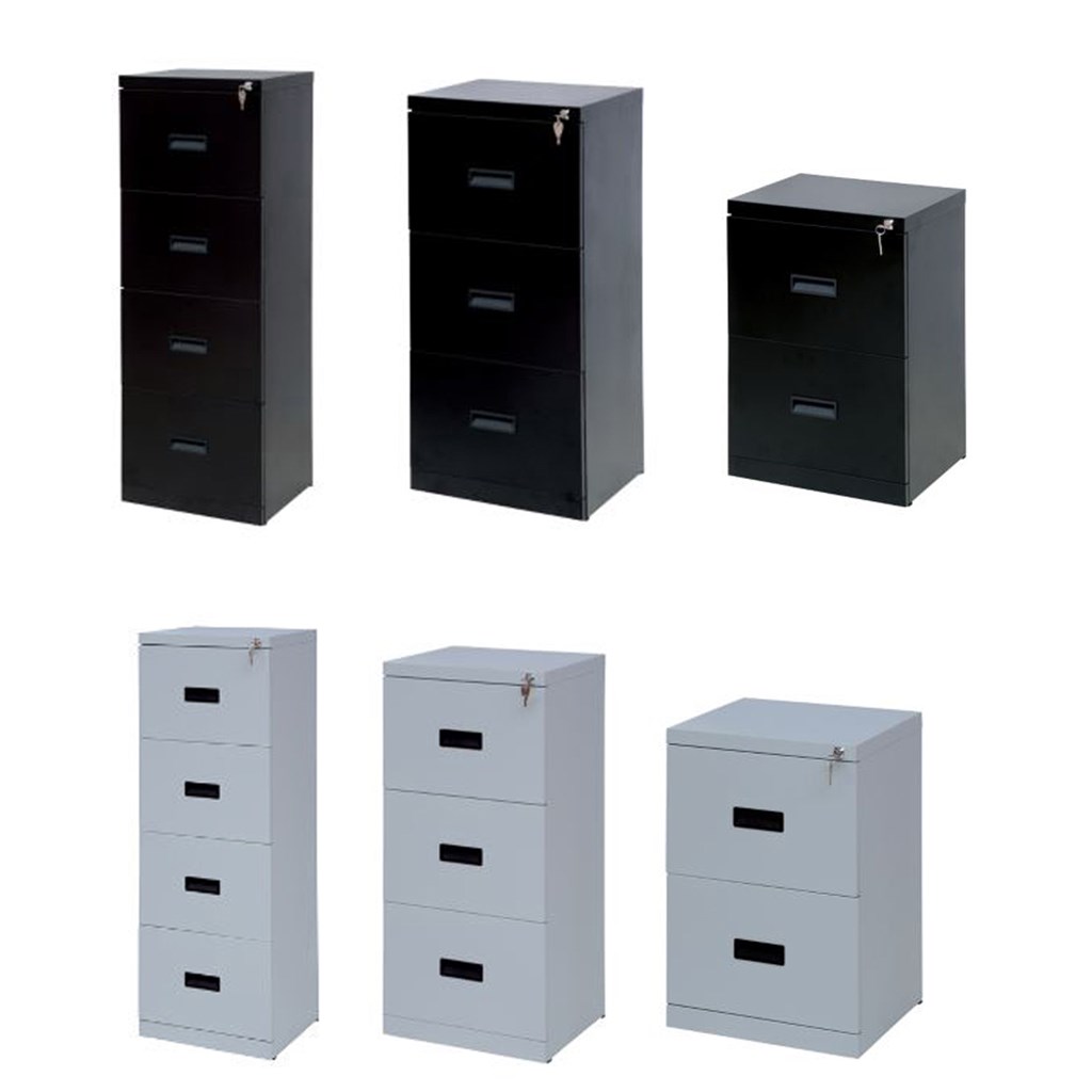Home Office Heavy Duty Filing Cabinet 2 3 4 Drawer A4 Foolscap