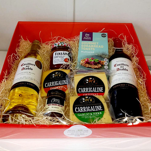 Athlone Hampers Irish Cheese and Wine Gift Hamper