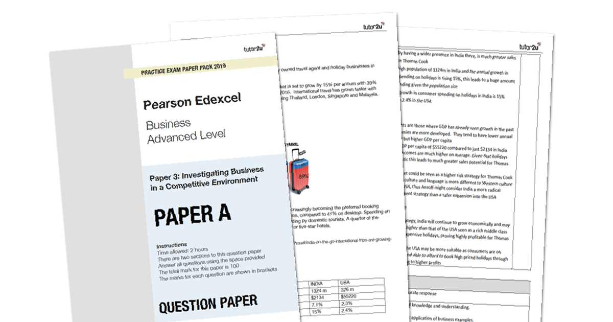 Edexcel business a level textbook image